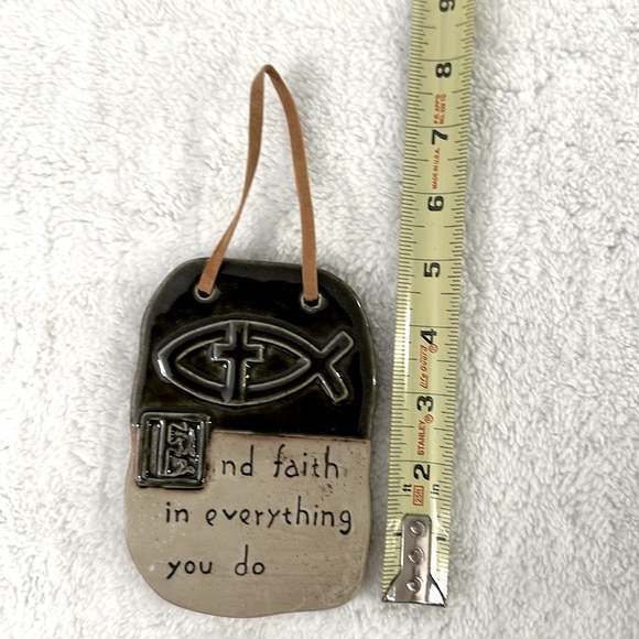 VTG🎏“End Faith in Everything you do”. Beautiful ceramic wall decor. - Picture 2 of 4